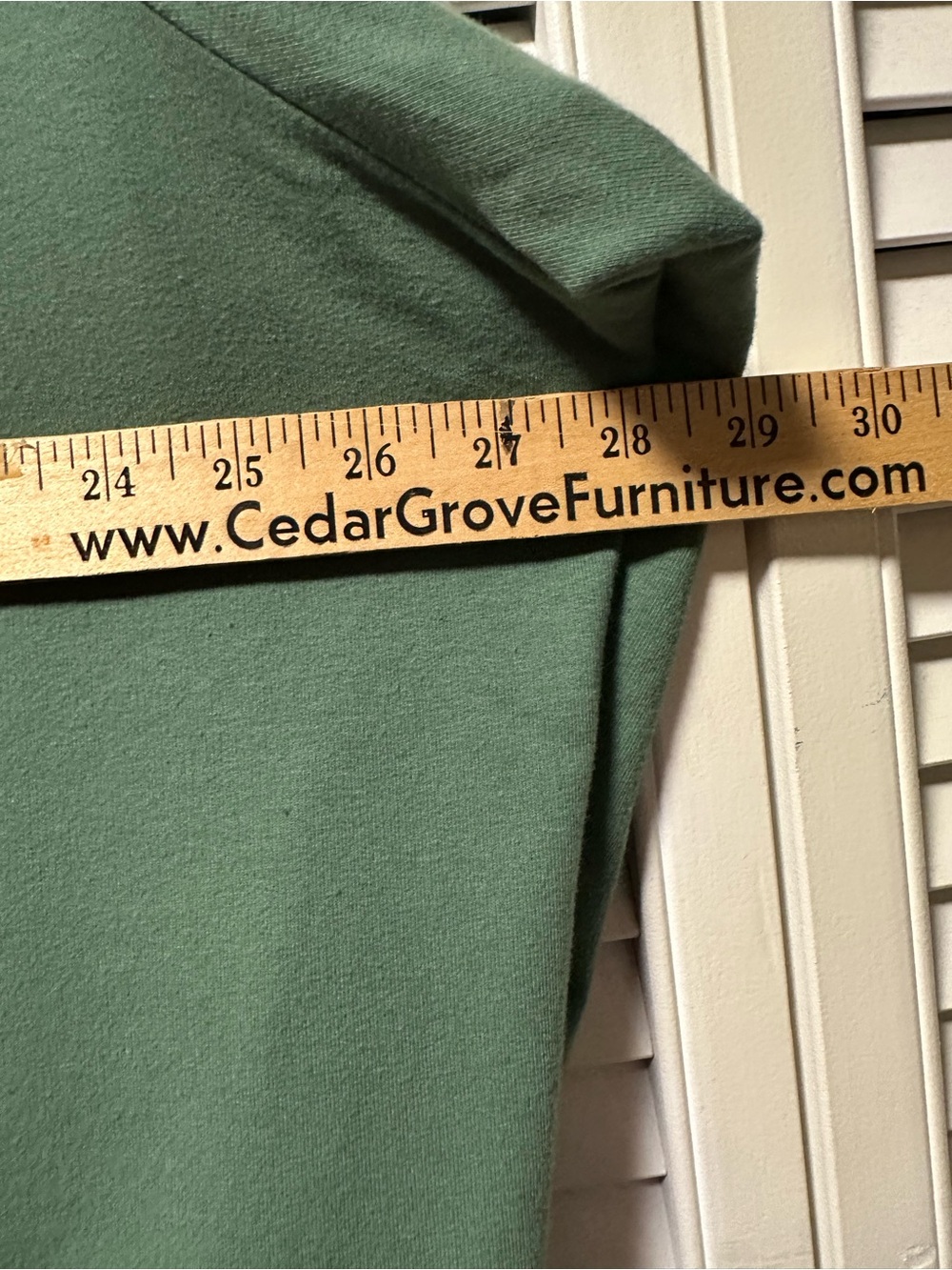 Denim & Co Long French Terry Stadium Hoodie - Picture 5 of 6